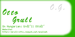 otto grull business card